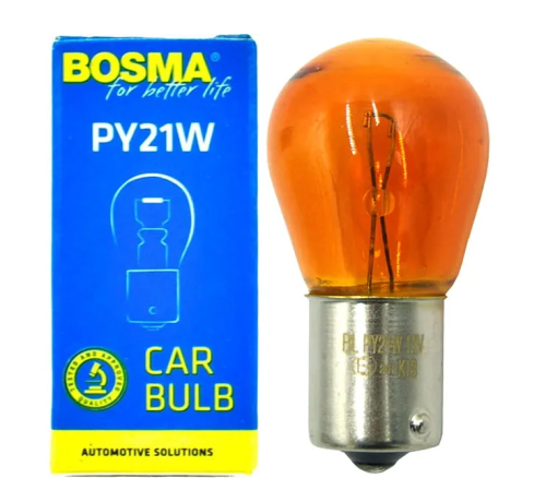 Żarówka BOSMA PY21W Amber - pomarańczowa